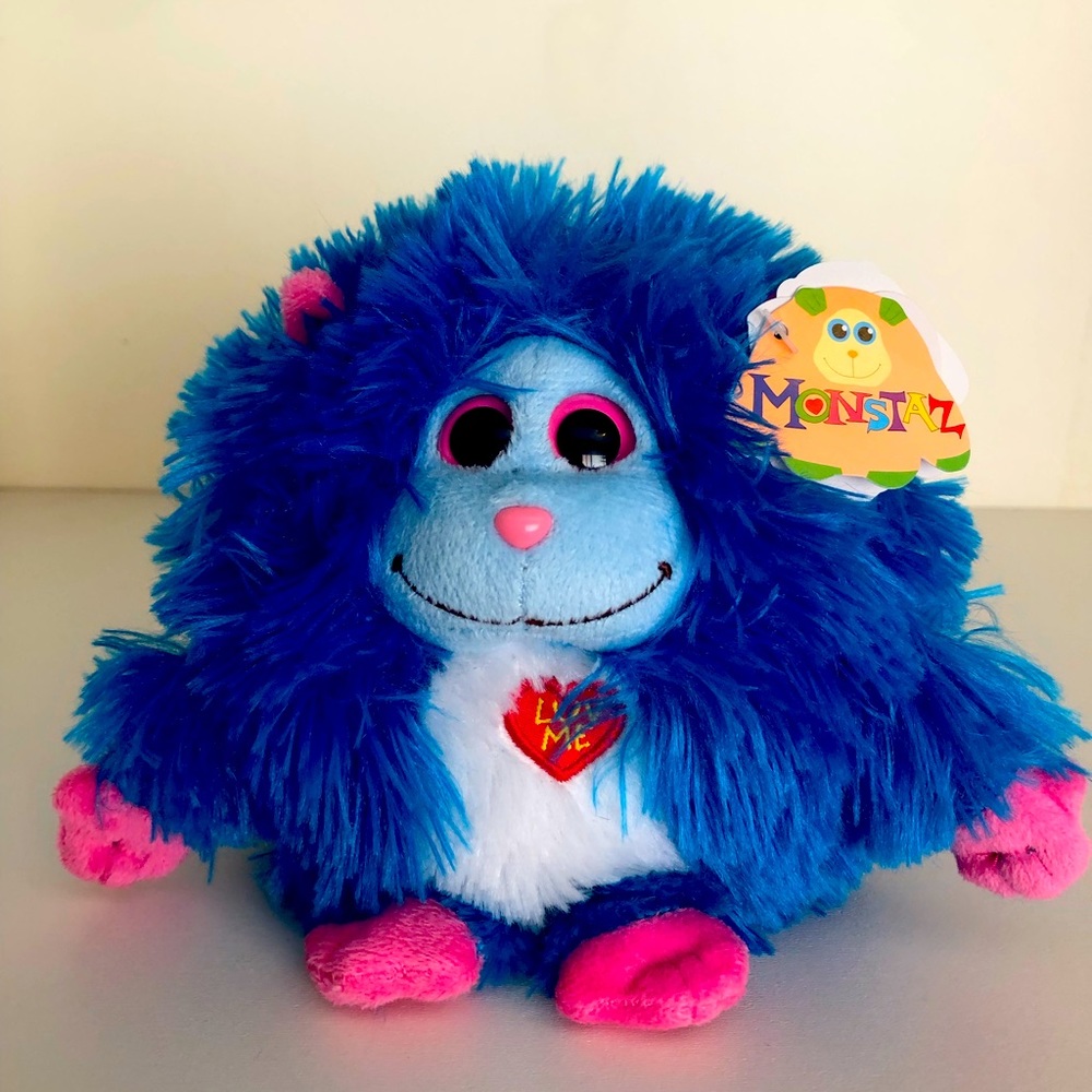 TY MonsTaz collection blue Jerry the Monster. mint condition